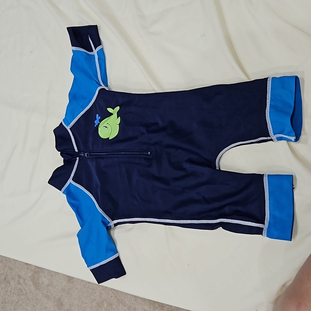 Baby boy swimsuit one piece 12M with zipper